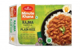 Haldiram's Minute Khana Rajma Raseela With Plain Rice Combo Meal  Box  375 grams